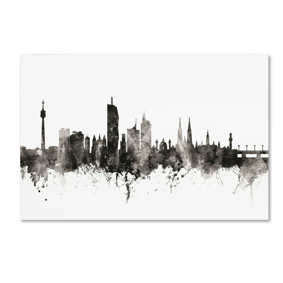 Trademark Fine Art 'Vienna Austria Skyline III' Canvas Art by Michael Tompsett