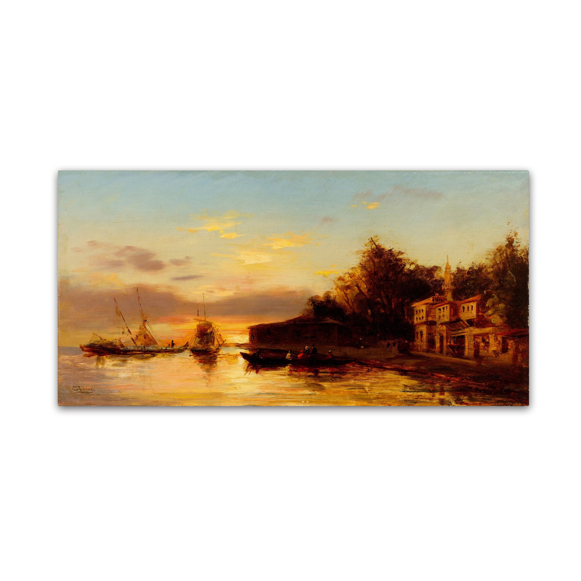 Trademark Fine Art 'View Of Istanbul 2' Canvas Art by Felix Ziem