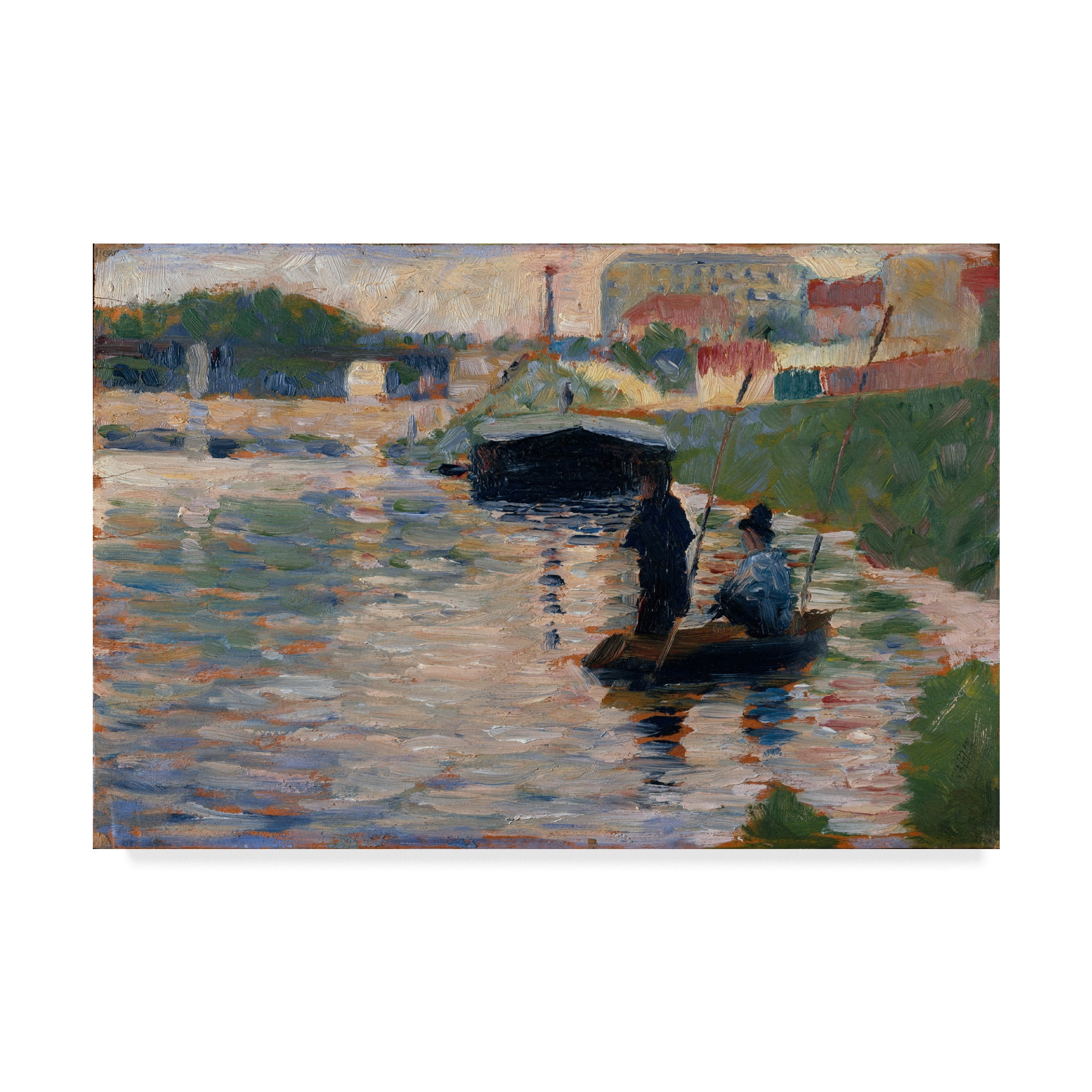 Trademark Fine Art 'View Of The Seine' Canvas Art by Georges Pierre Seurat