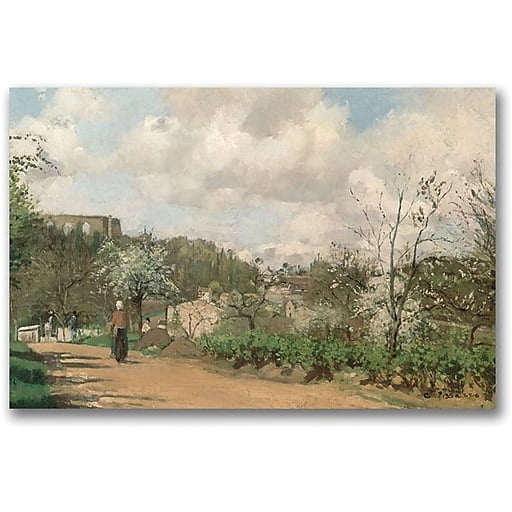 Trademark Fine Art "View from Louveciennes" Canvas Wall Art by Camille Pissaro