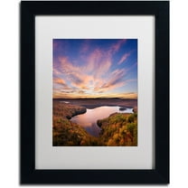 Trademark Fine Art "View from the Ledge" Canvas Art by Michael Blanchette Photography White Matte, Black Frame