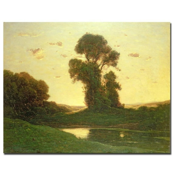 Trademark Fine Art "View in the Campagna" Canvas Art by Henri-Joseph Harpignies