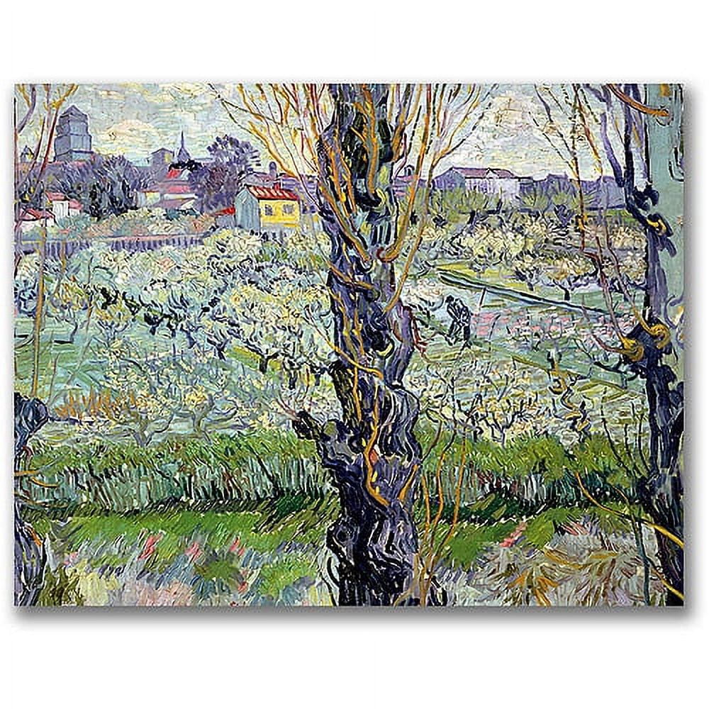 Trademark Fine Art "View of Arles" Canvas Wall Art by Vincent van Gogh