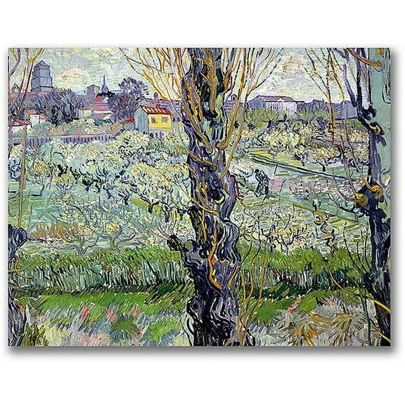 Trademark Fine Art "View of Arles" Canvas Wall Art by Vincent van Gogh