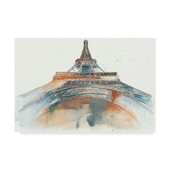 Trademark Fine Art 'View of Eiffel I' Canvas Art by Melissa Wang