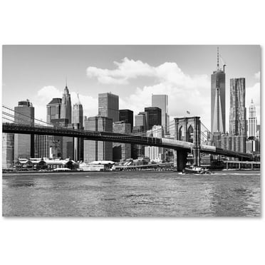 Trademark Fine Art "View of Manhattan" Canvas Art by Philippe Hugonnard