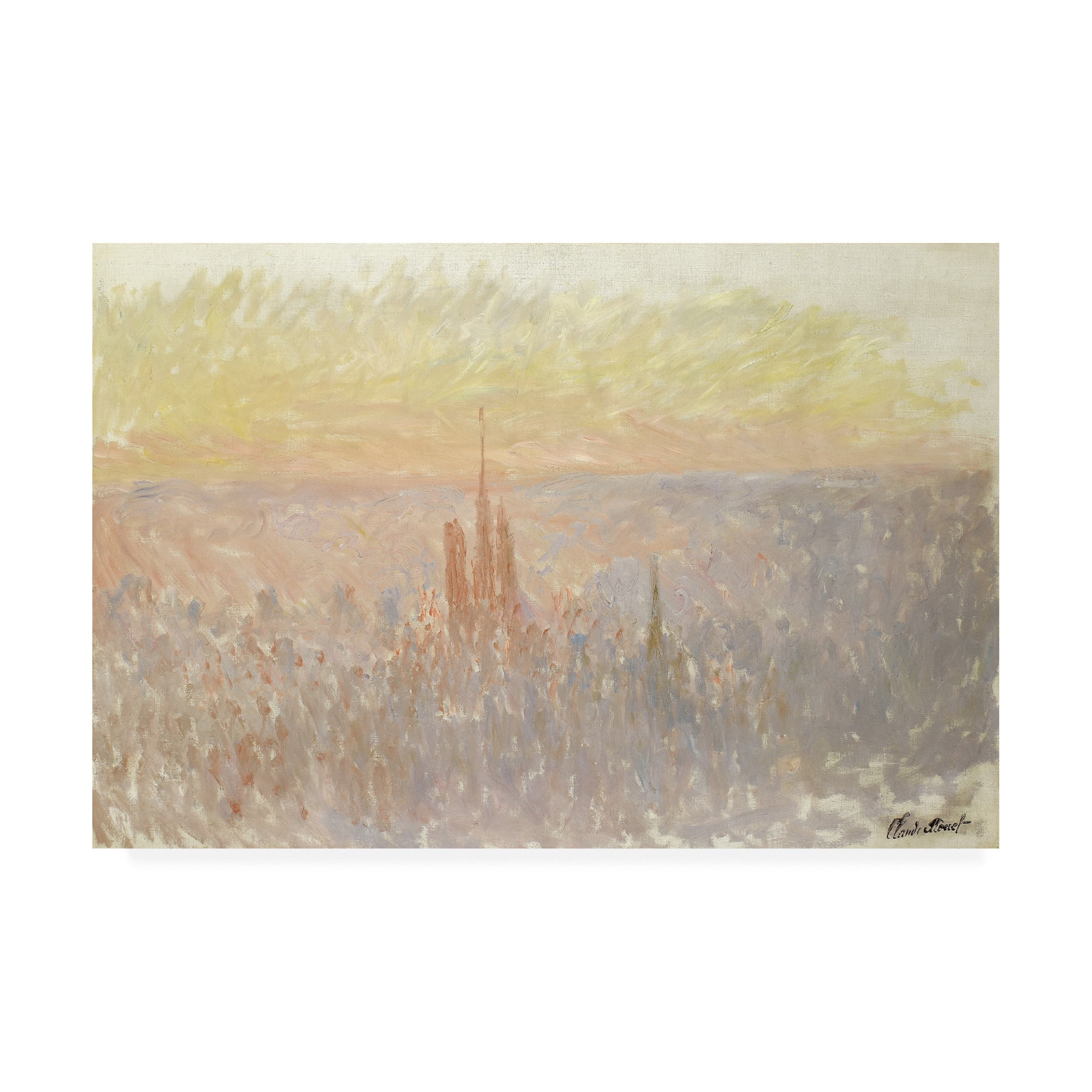 Trademark Fine Art 'View of Rouen, 1892 ' Canvas Art by Claude Monet