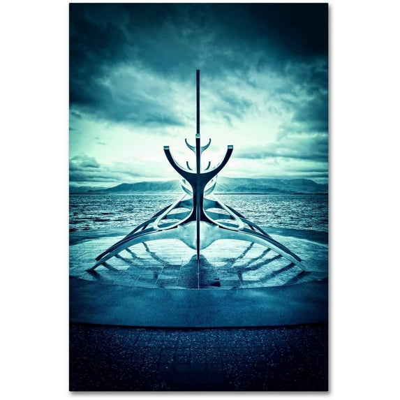 Trademark Fine Art 'Viking Ship' Canvas Art by Philippe Sainte-Laudy