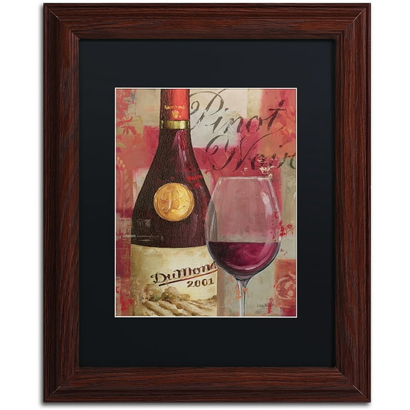 Trademark Fine Art "Vin Abstract I" Canvas Art by Lisa Audit, Black Matte, Wood Frame