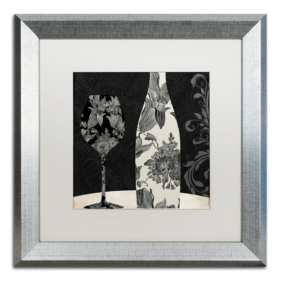 Trademark Fine Art 'Vin Elegant I' Silver Framed Art by Color Bakery
