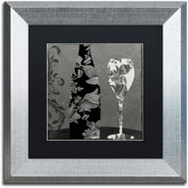 Trademark Fine Art "Vin Elegant II" Canvas Art by Color Bakery Black Matte, Silver Frame