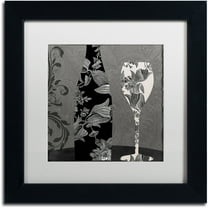 Trademark Fine Art "Vin Elegant II" Canvas Art by Color Bakery White Matte, Black Frame