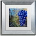 thumbnail image 1 of Trademark Fine Art "Vino Blu One" Canvas Art by Color Bakery White Matte, Silver Frame, 1 of 1