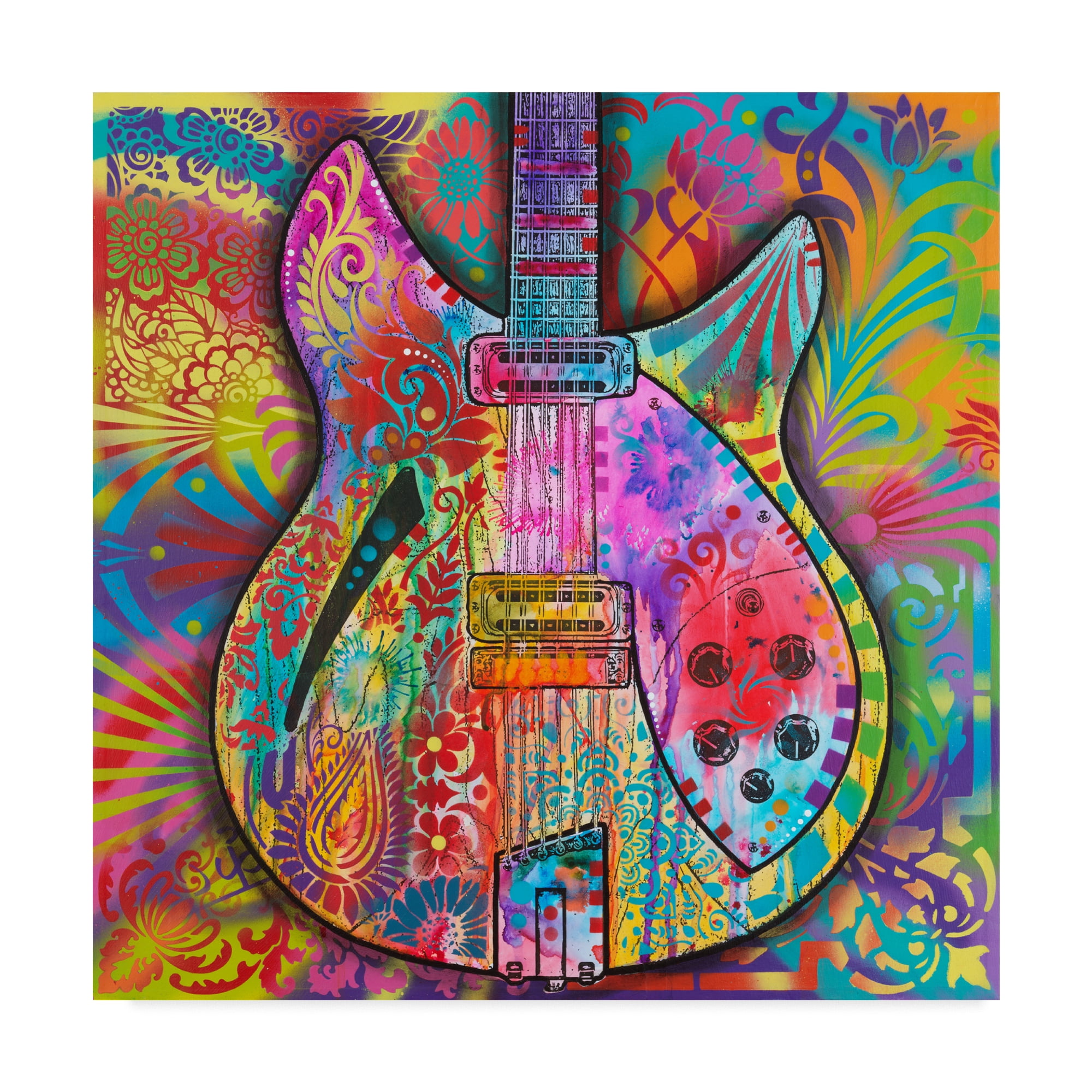 Trademark Fine Art 'Vintage 12 String' Canvas Art by Dean Russo