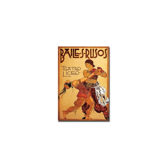 Trademark Fine Art Vintage Advertisements Canvas Art ' Bailes Ros Teatro Liceo ' by Anonymo