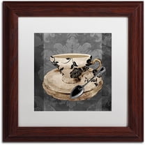 Trademark Fine Art "Vintage Cafe I" Canvas Art by Color Bakery White Matte, Wood Frame