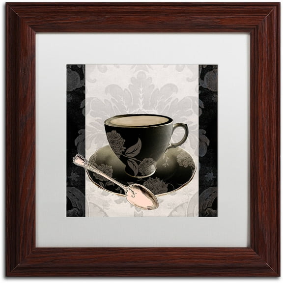 Trademark Fine Art "Vintage Cafe III" Canvas Art by Color Bakery White Matte, Wood Frame