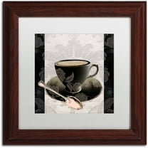 Trademark Fine Art "Vintage Cafe III" Canvas Art by Color Bakery White Matte, Wood Frame