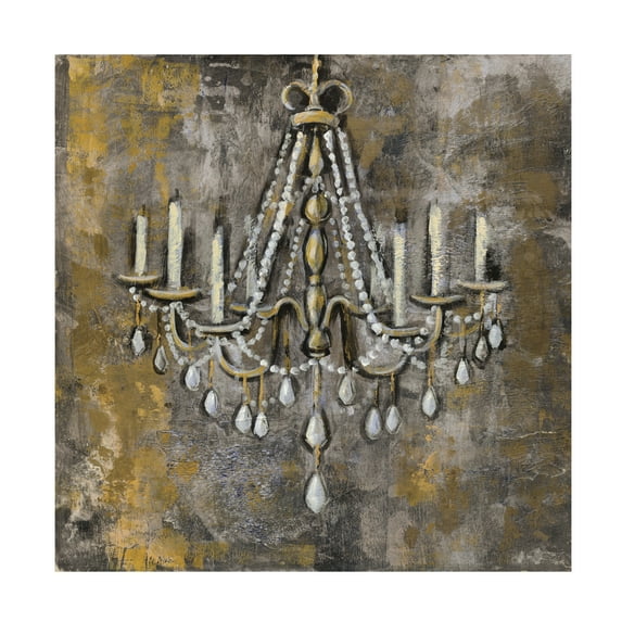 Trademark Fine Art 'Vintage Chandelier II' Canvas Art by Silvia Vassileva
