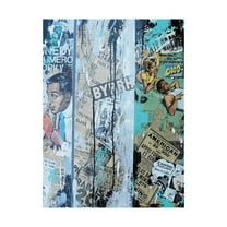 Trademark Fine Art 'Vintage Collage' Canvas Art by David Drioton