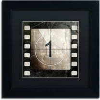 Trademark Fine Art "Vintage Countdown I" Canvas Art by Color Bakery Black Matte, Black Frame