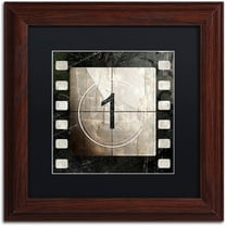 Trademark Fine Art "Vintage Countdown I" Canvas Art by Color Bakery Black Matte, Wood Frame