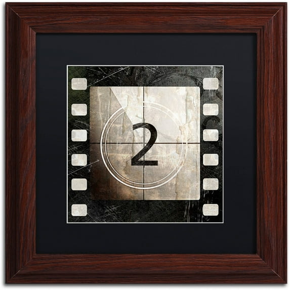 Trademark Fine Art "Vintage Countdown II" Canvas Art by Color Bakery Black Matte, Wood Frame