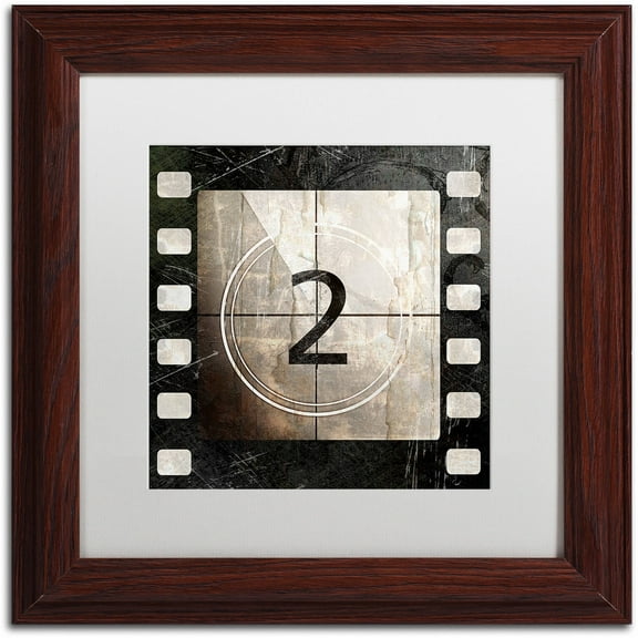 Trademark Fine Art "Vintage Countdown II" Canvas Art by Color Bakery White Matte, Wood Frame