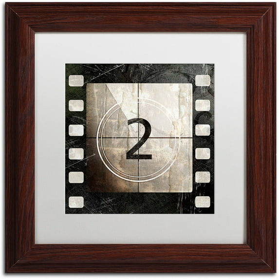 Trademark Fine Art "Vintage Countdown II" Canvas Art by Color Bakery White Matte, Wood Frame