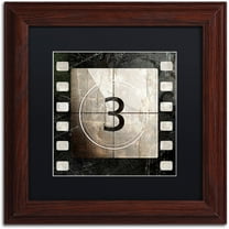 Trademark Fine Art "Vintage Countdown III" Canvas Art by Color Bakery Black Matte, Wood Frame