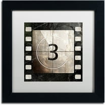 Trademark Fine Art "Vintage Countdown III" Canvas Art by Color Bakery White Matte, Black Frame
