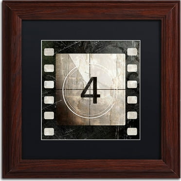 Trademark Fine Art "Vintage Countdown IV" Canvas Art by Color Bakery, Black Matte, Wood Frame
