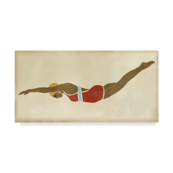 Trademark Fine Art 'Vintage Diver II' Canvas Art by June Erica Vess