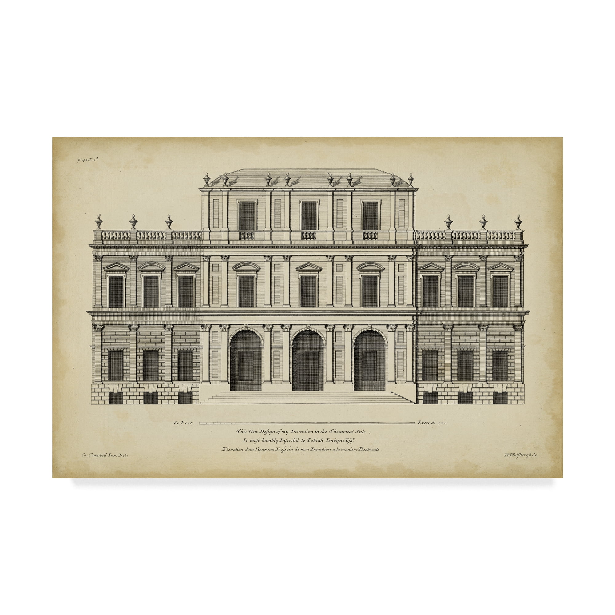 Trademark Fine Art 'Vintage Facade I' Canvas Art by H. Hulsburgh