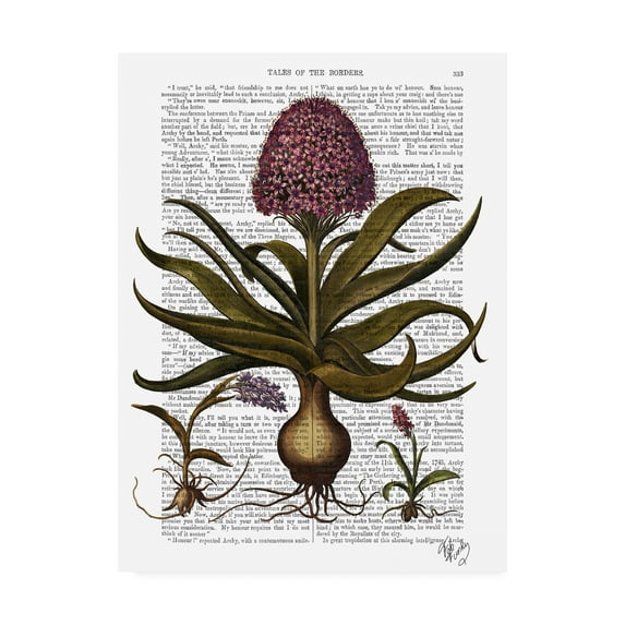 Trademark Fine Art 'Vintage Hyacinth' Canvas Art by Fab Funky