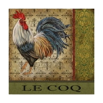 Trademark Fine Art 'Vintage Le Coq 2' Canvas Art by Jean Plout