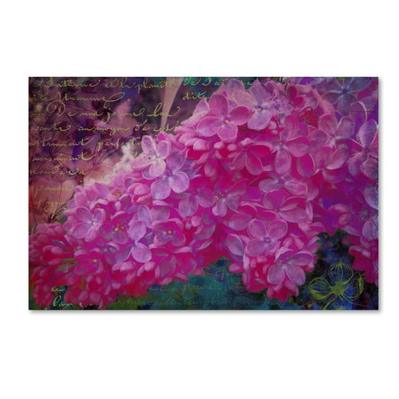Trademark Fine Art 'Vintage Lilacs' Canvas Art by Tina Lavoie