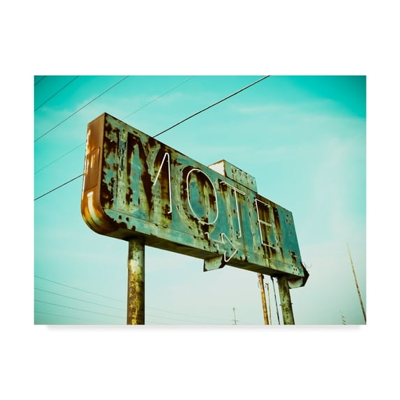 Trademark Fine Art 'Vintage Motel I' Canvas Art by Recapturist