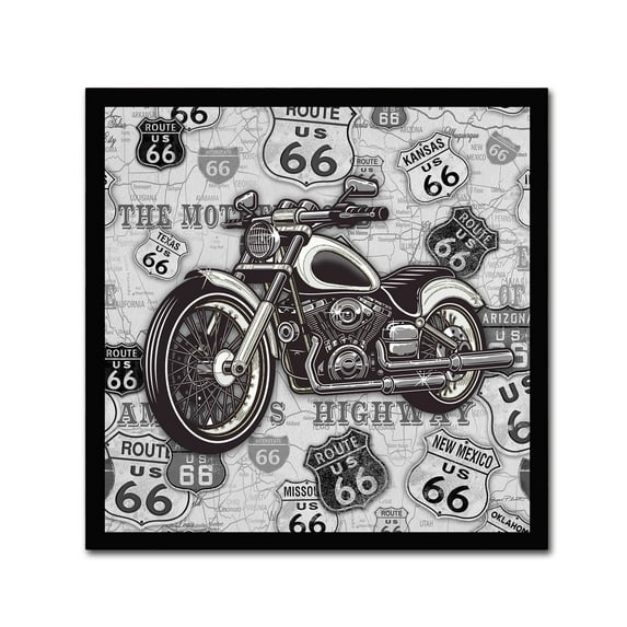 Trademark Fine Art 'Vintage Motorcycles On Route 66 18' Canvas Art by Jean Plout
