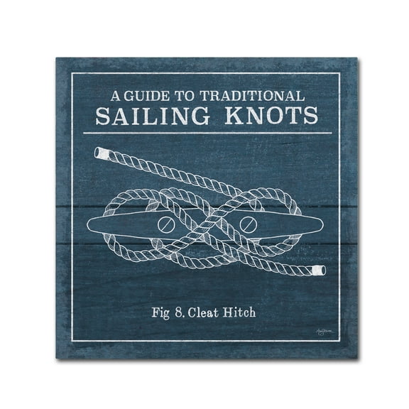 Trademark Fine Art 'Vintage Sailing Knots VII' Canvas Art by Mary Urban