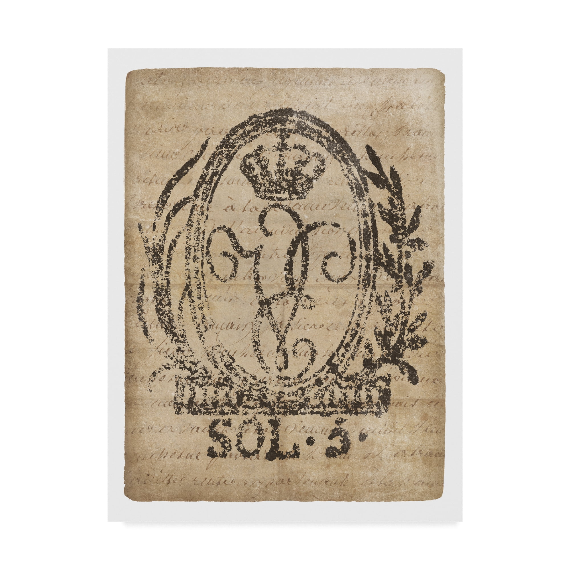 Trademark Fine Art 'Vintage Seal III v2' Canvas Art by Wild Apple Portfolio