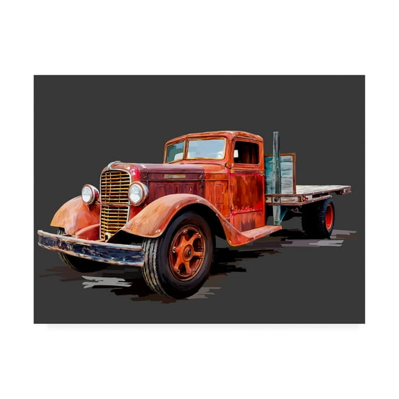 Trademark Fine Art 'Vintage Truck I' Canvas Art by Emily Kalina