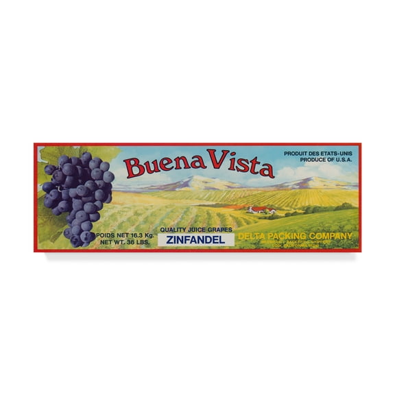 Trademark Fine Art 'Vintage Wine Label I' Canvas Art by Vision Studio