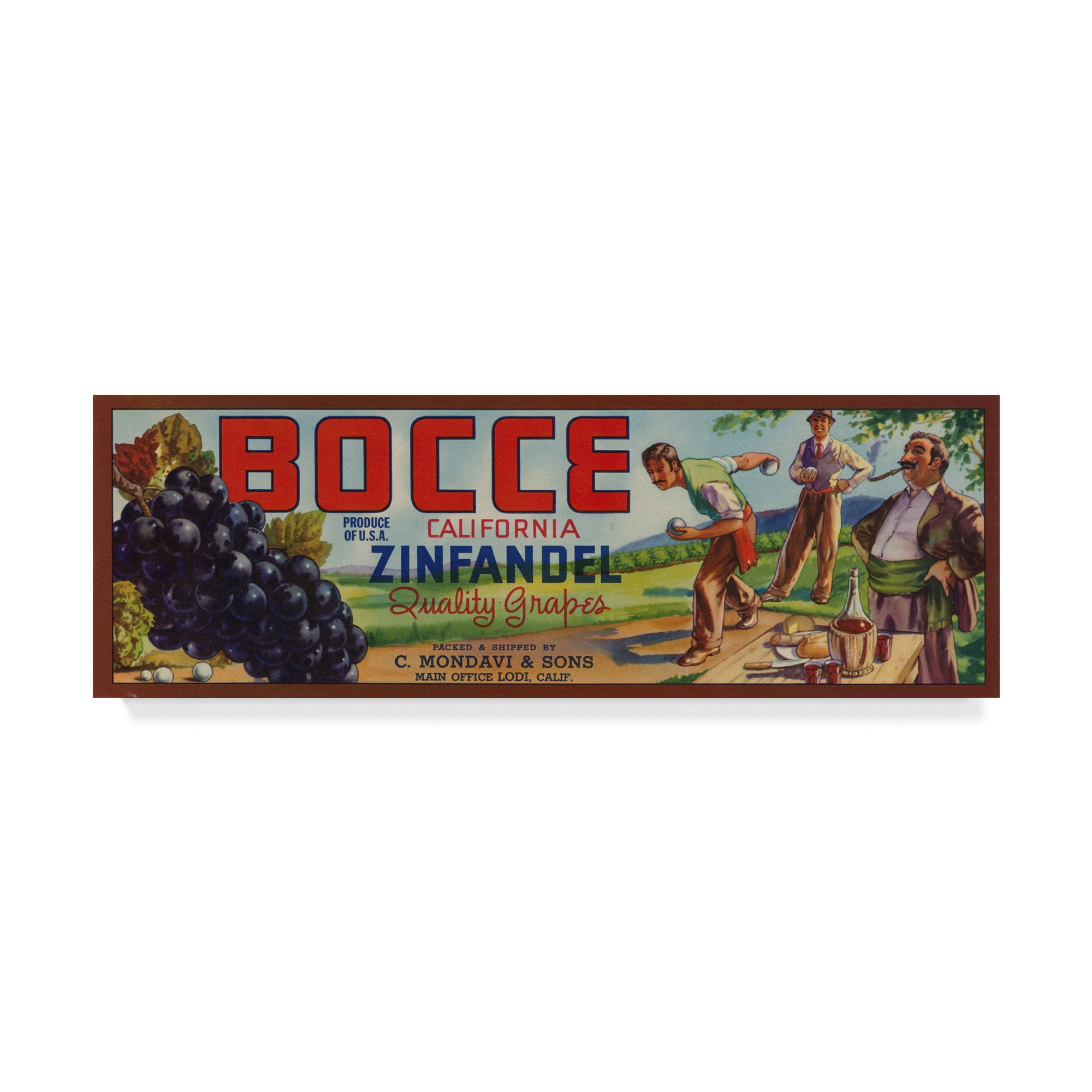 Trademark Fine Art 'Vintage Wine Label II' Canvas Art by Vision Studio