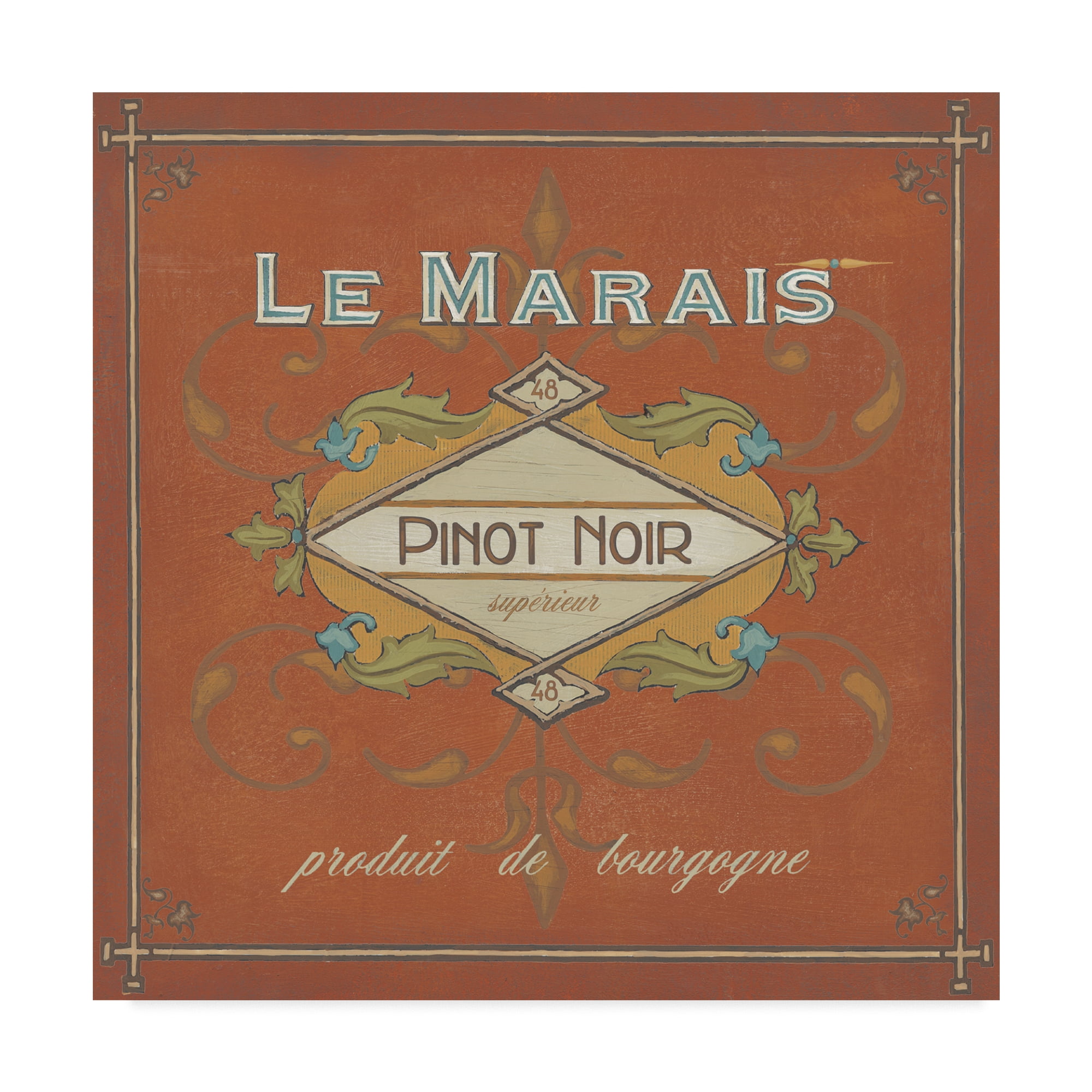 Trademark Fine Art 'Vintage Wine Labels II' Canvas Art by June Erica Vess