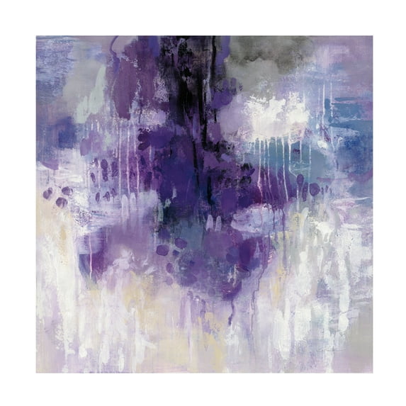 Trademark Fine Art 'Violet Rain' Canvas Art by Silvia Vassileva
