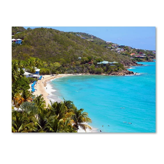 Trademark Fine Art CATeyes 'Virgin Islands 10' Canvas Art 22x32 Inches (MZ0276-C2232GG)