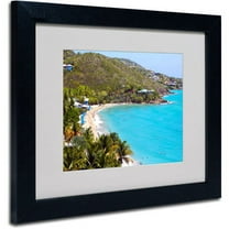 Trademark Fine Art "Virgin Islands 10" Matted Framed Art by CATeyes