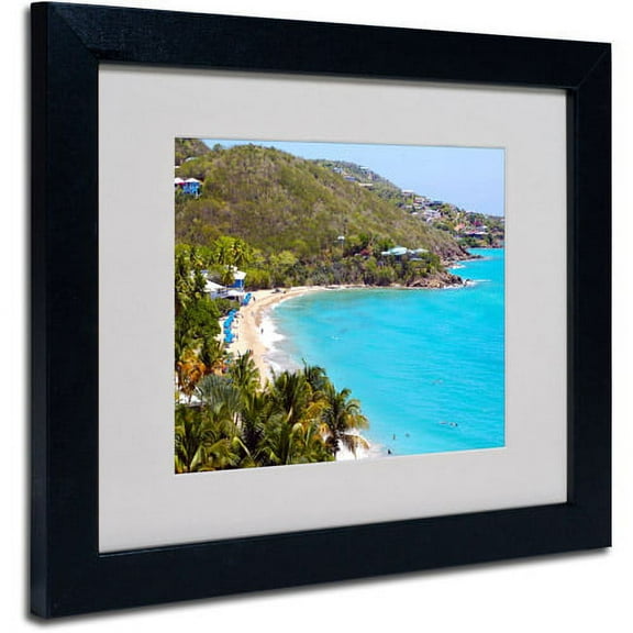 Trademark Fine Art "Virgin Islands 10" Matted Framed Art by CATeyes