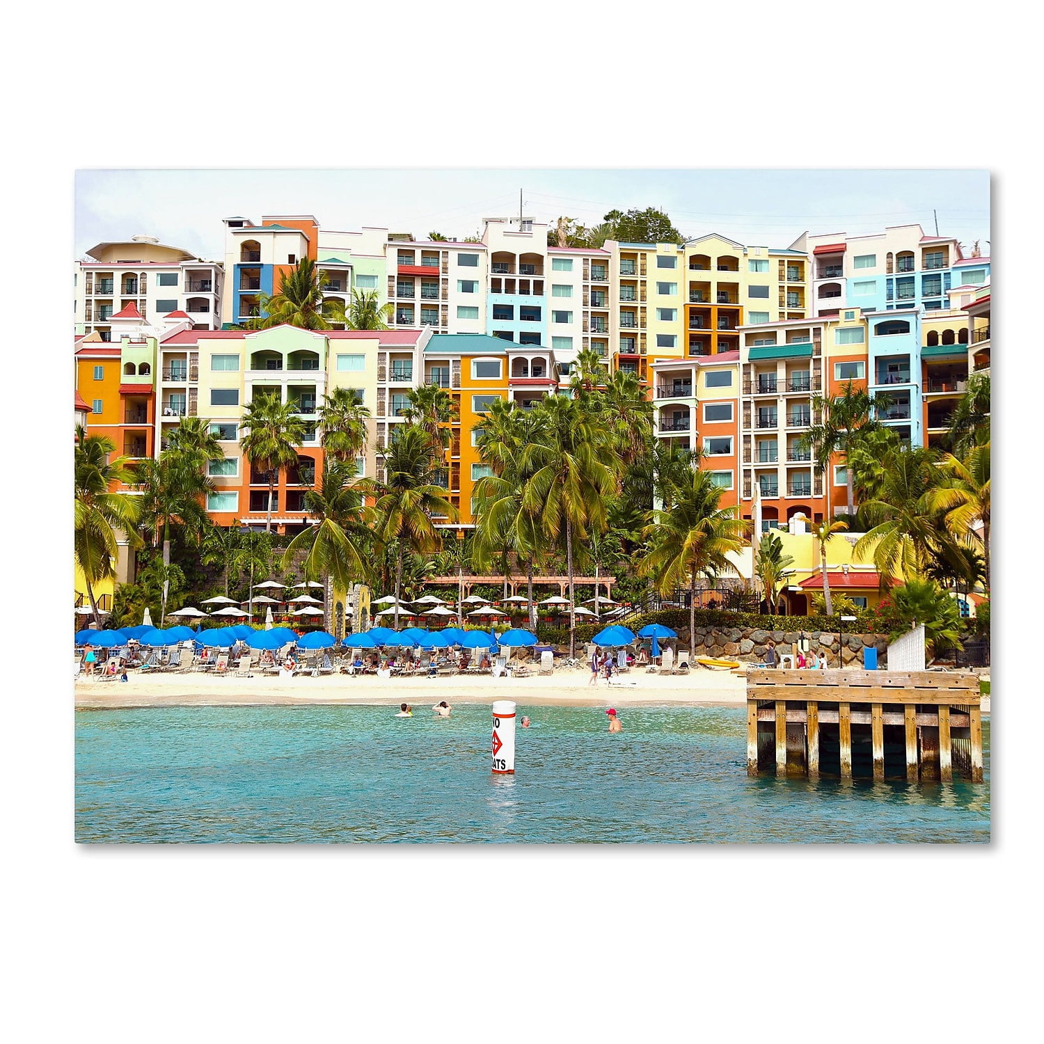Trademark Fine Art "Virgin Islands 8" Canvas Art by CATeyes
